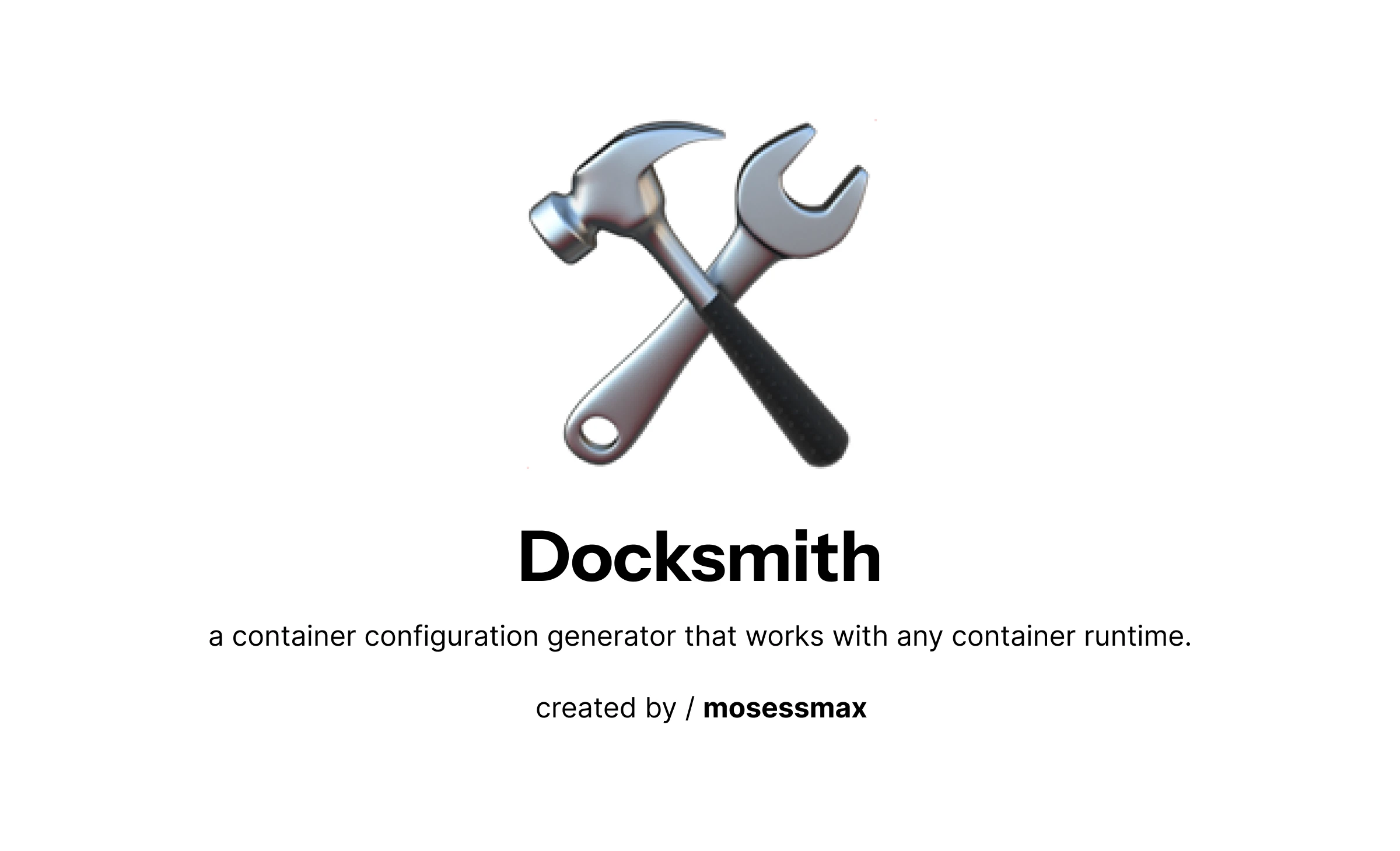 Docksmith - CLI Thumbnail